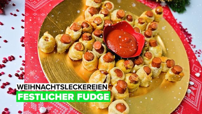 Weihnachtsleckereien: festlicher Fudge