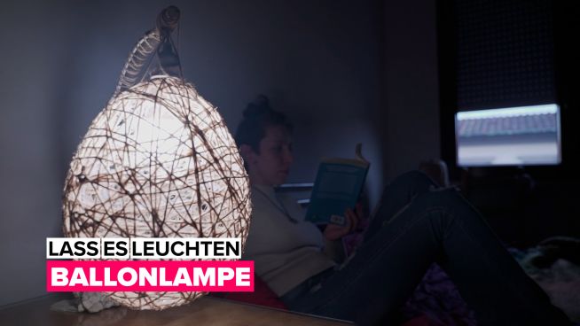 Lass es leuchten: eine Makrameelampe